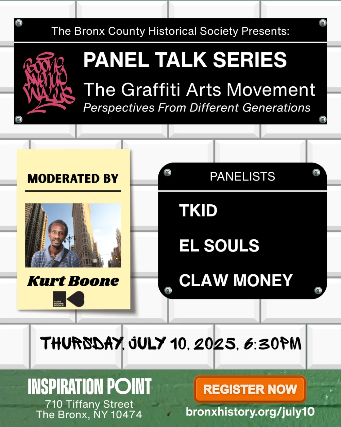 Poster for The Graffiti Arts Movement panel series