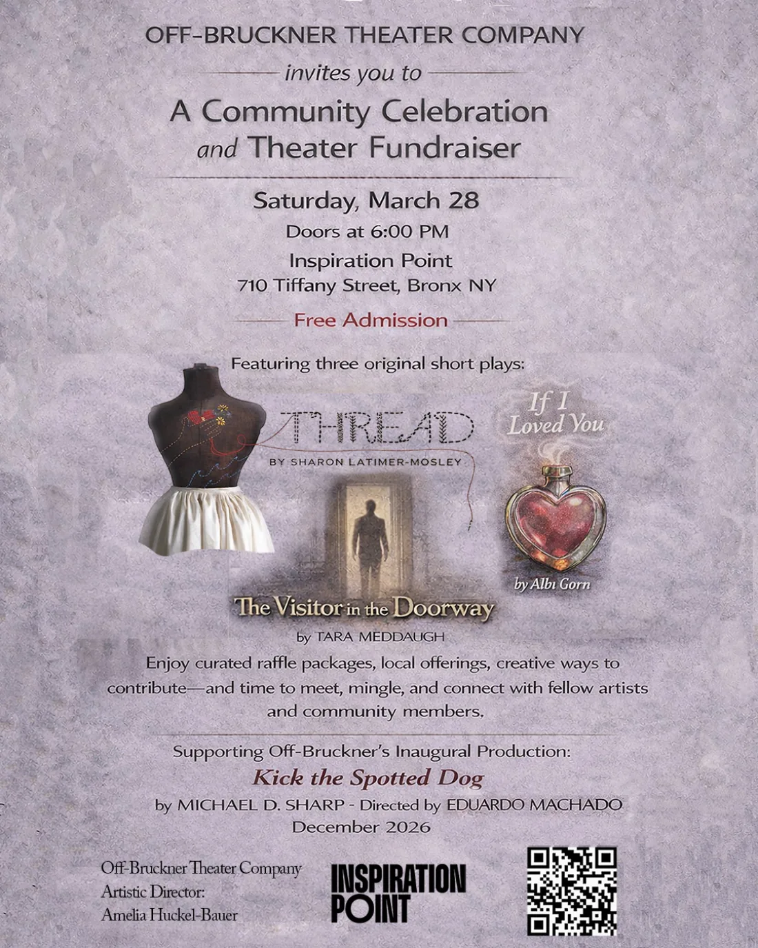 Poster for the Off-Bruckner Theater Company launch