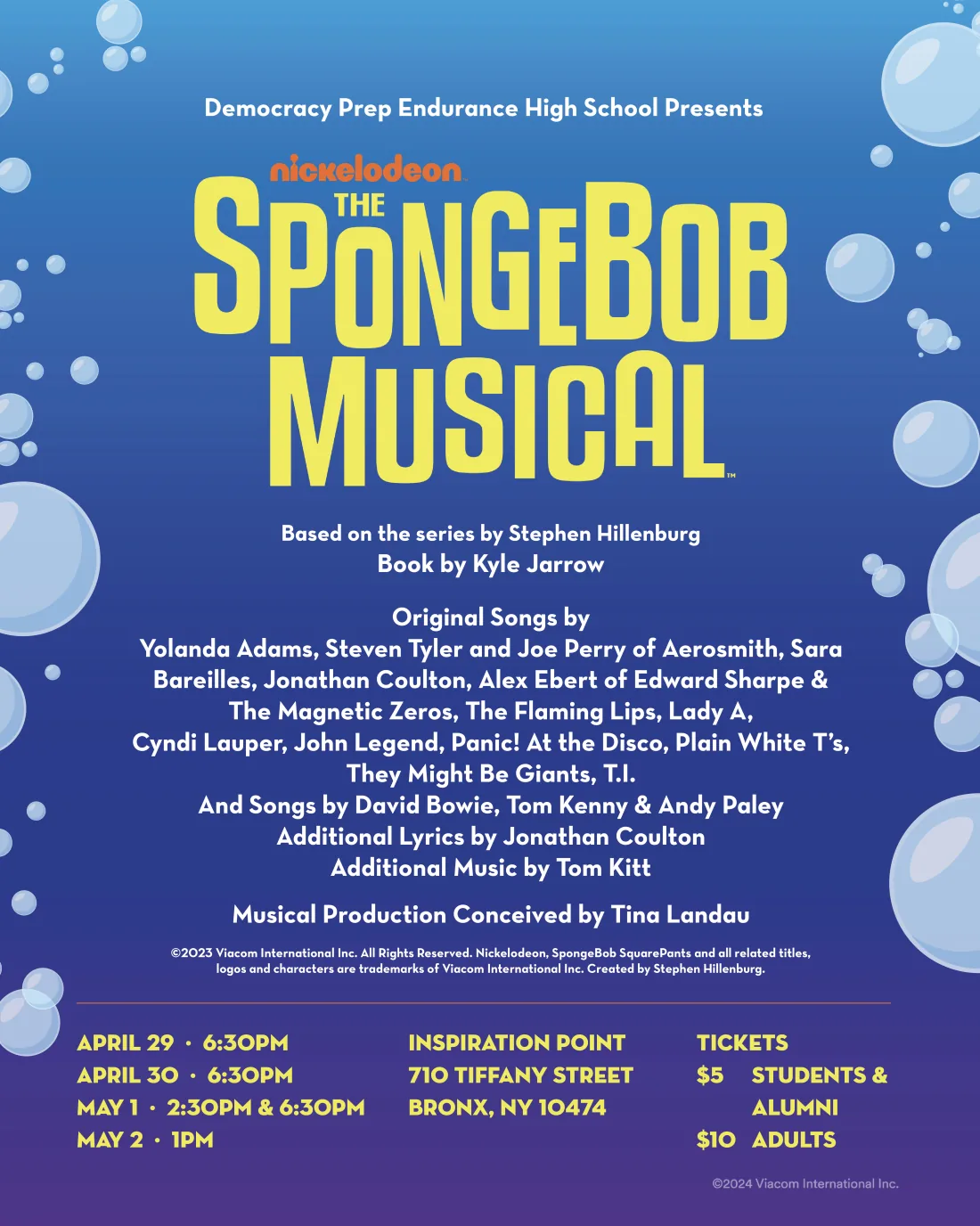 Poster for The SpongeBob Musical