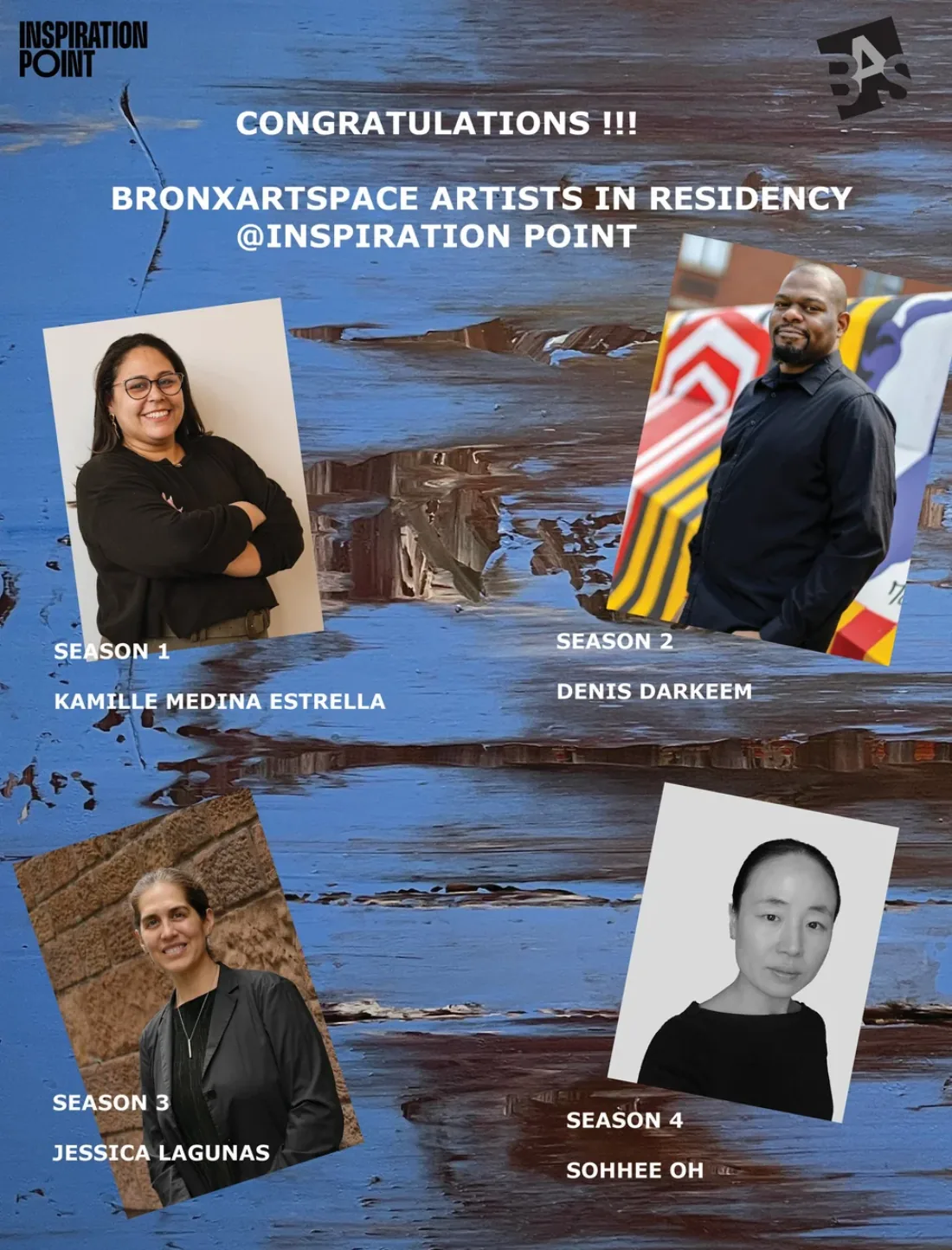 BronxArtSpace Artists in Residence cohort